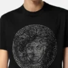 Smyckad slim fit-T-shirt i bomullsjersey