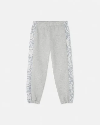 Sweatpants i bomullsjersey med tryck för barn
