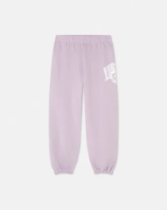 Sweatpants i bomullsjersey med tryck för barn