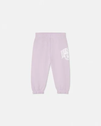 Sweatpants i bomullsjersey med tryck för barn