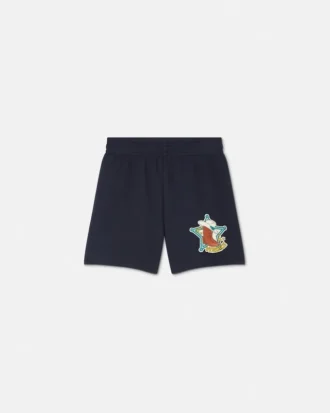 Sweatshorts i bomullsjersey för barn