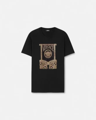 T-shirt i bomullsjersey med dekor