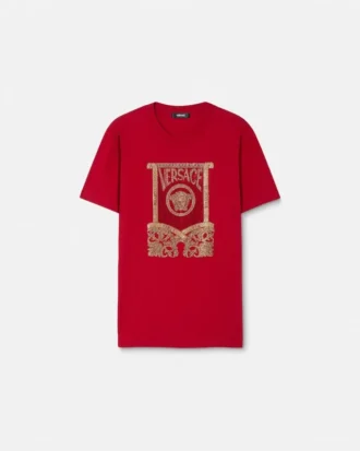 T-shirt i bomullsjersey med dekor