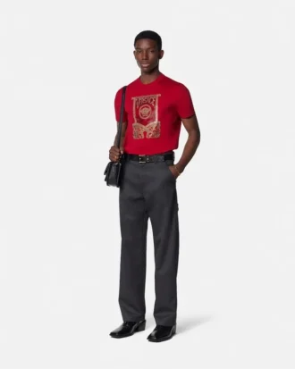 T-shirt i bomullsjersey med dekor