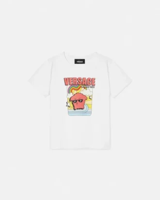 T-shirt i bomullsjersey med tryck för barn