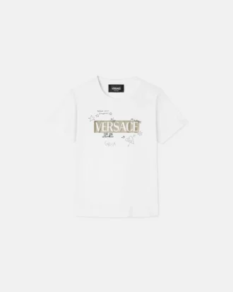 T-shirt i bomullsjersey med tryck för barn
