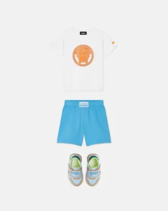 T-shirt i bomullsjersey med tryck för barn