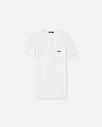 T-shirt i ribbad bomull