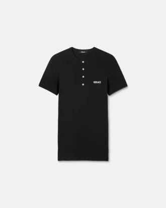 T-shirt i ribbad bomull