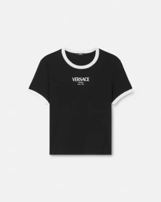 T-shirt i stretchviskosjersey
