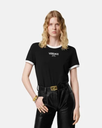 T-shirt i stretchviskosjersey