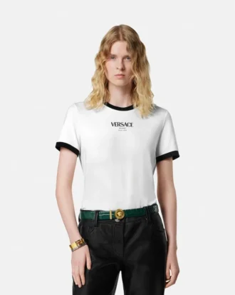 T-shirt i stretchviskosjersey