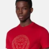 T-shirt med broderad Medusa