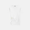 T-shirt med draperad säkerhetsnål