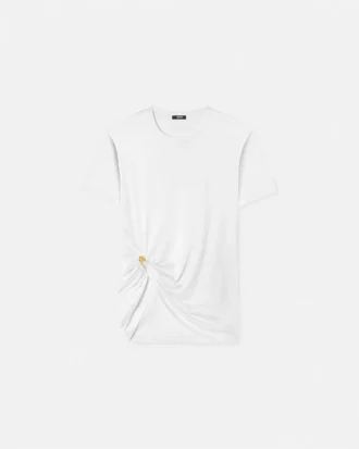 T-shirt med draperad säkerhetsnål