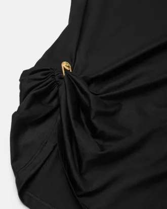 T-shirt med draperad säkerhetsnål