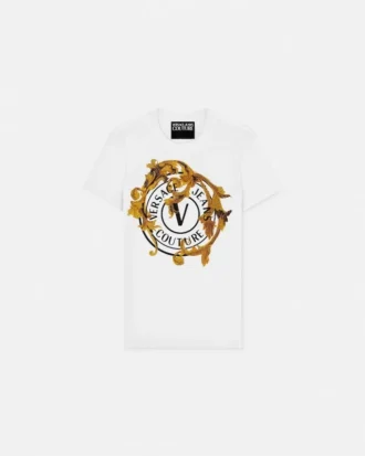 T-shirt med kristall Porcelain Barocco
