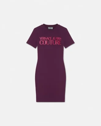 T-shirtklänning med institutionell logotyp
