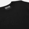 T-shirtklänning med kristallbroderat institutionellt logo