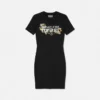 T-shirtklänning med kristallkonturer Barocco T-shirtklänning med kristallkonturer Barocco
