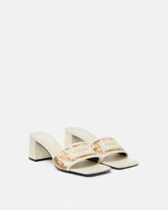 Theia Raffia Mules 55 mm Theia Raffia Mules 55 mm