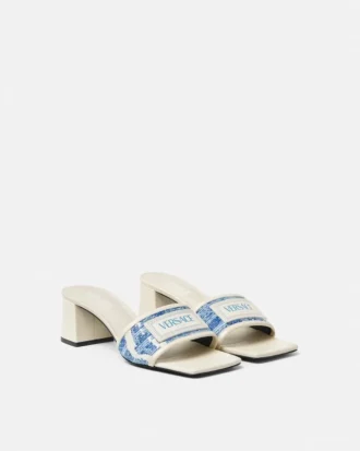 Theia Raffia Mules 55 mm Theia Raffia Mules 55 mm