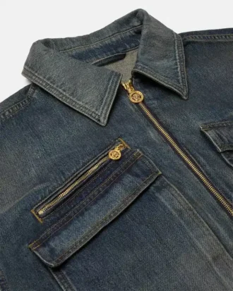 Tillverkad i Japan Denimblousonjacka