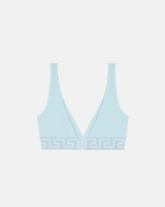 Triangel-bralette i bomullsjersey