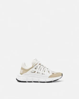Trigreca Jacquard lädersneakers