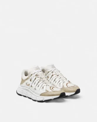 Trigreca Jacquard lädersneakers