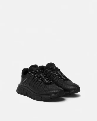 Trigreca Jacquard lädersneakers