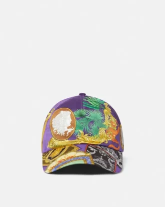 Tryckt basebollkeps i twill