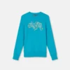 Tryckt, dekorerad sweatshirt i bomullsjersey Tryckt, dekorerad sweatshirt i bomullsjersey