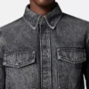 Tryckt foulard-denimskjorta Tryckt foulard-denimskjorta