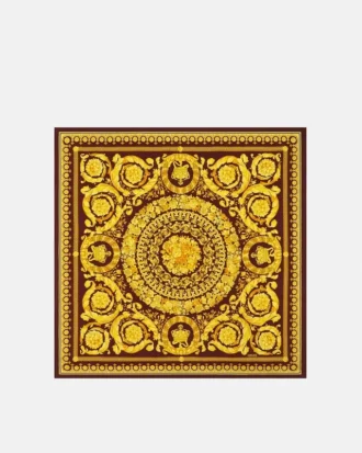 Tryckt silkescarf i twill, 90 cm