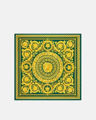 Tryckt silkescarf i twill, 90 cm