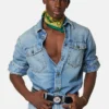 Tryckt silkescarf i twill, 90 cm Tryckt silkescarf i twill, 90 cm