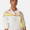 Tryckt silkescarf i twill 90 cm