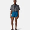 Tryckt slim fit-skjorta i silkes twill