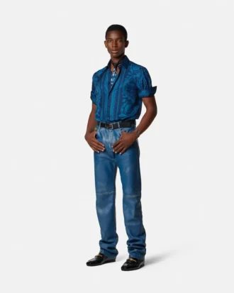 tryckt slim fit skjorta i silkes twill 2 3 330x413 - Tryckt slim fit-skjorta i silkes twill