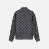 Tryckt slim fit-skjorta i silkes twill