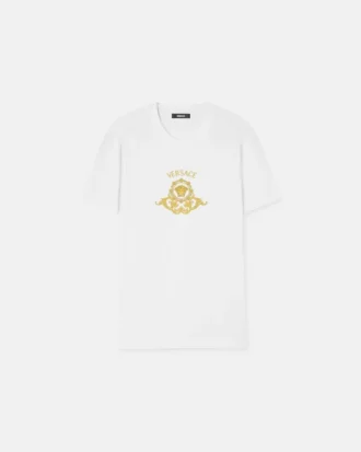 Tryckt slim fit-T-shirt i bomullsjersey