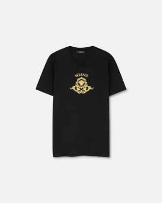 Tryckt slim fit-T-shirt i bomullsjersey