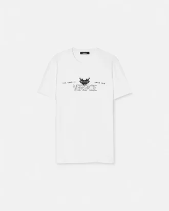 Tryckt T-shirt i bomullsjersey