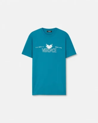 Tryckt T-shirt i bomullsjersey