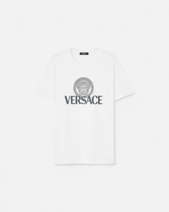 Tryckt T-shirt i bomullsjersey