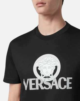 Tryckt T-shirt i bomullsjersey