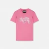 Tryckt T-shirt i bomullsjersey med dekorationer
