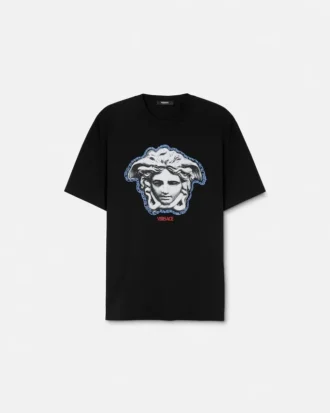 Tryckt T-shirt i bomullsjersey med normal passform