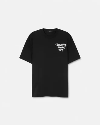 Tryckt T-shirt i bomullsjersey med normal passform